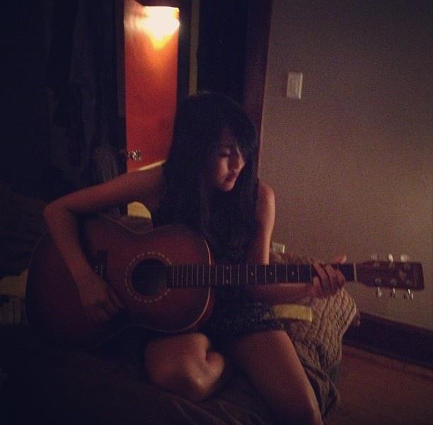 Me and my guitar, Louisa May. 