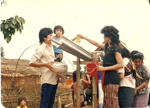 Lao New Year, the water ceremony